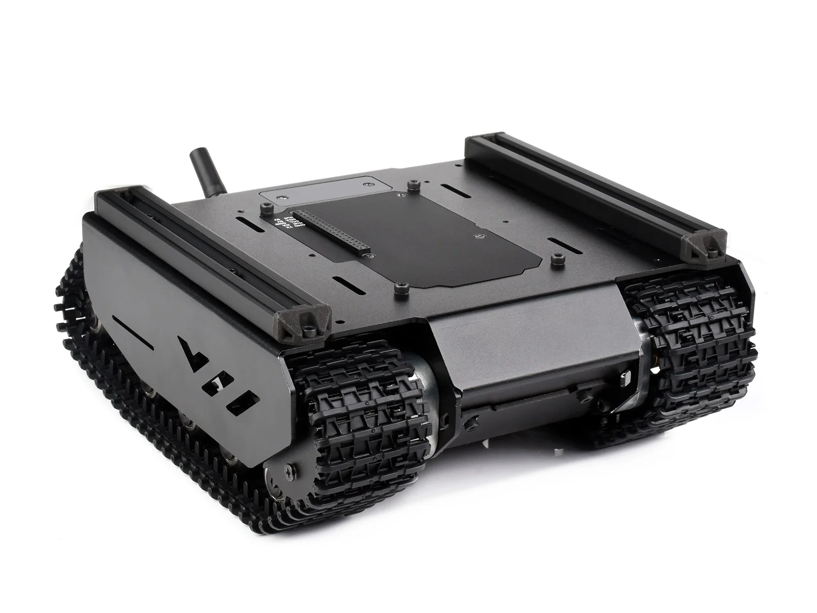 Гибкий и расширяемый внедорожный гусеничный UGV, поддержка нескольких узлов, с внешними направляющими и вспомогательным компьютером ESP32