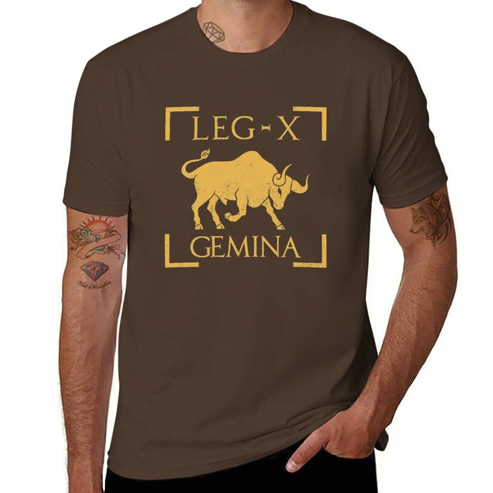 Футболка Legio X Gemina Bull Badge Roman Legion, летняя футболка большого размера с короткими рукавами, мужская футболка с 3D принтом и графикой (art.: 3920d1111eeb6) - 3920d1111eeb6