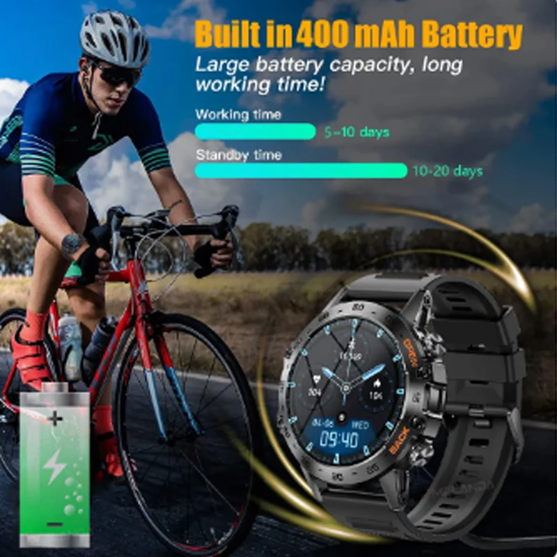 Фото Смарт-часы с сенсорным экраном 1,39 дюйма, пульсометром и Bluetooth №2