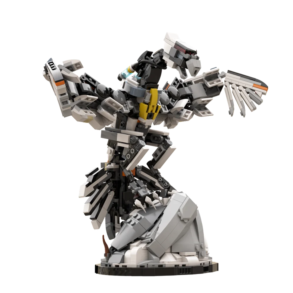 Gobricks MOC Horizon Zero Dawn Stormbird с подставкой, кирпичи Beast Monster, игра «сделай сам», набор строительных блоков Horizon для детей, подарок