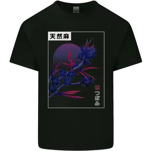 Конопля Vaporwave Drogen Марихуана Гра Herren Baumwolle футболка Maglietta