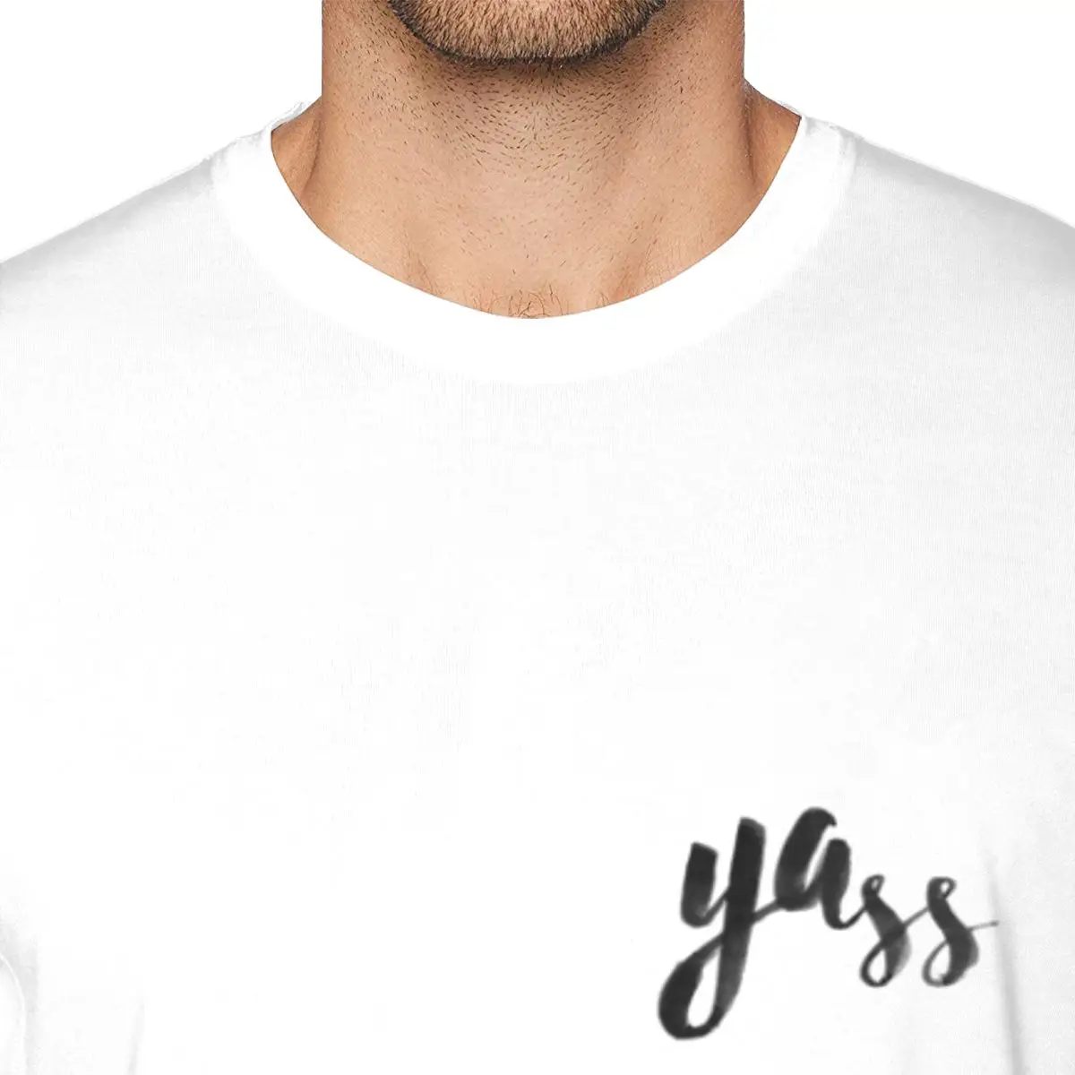 Фото YASS Print Easy Care Feel Good Tee Мужская базовая футболка с коротким рукавом №5