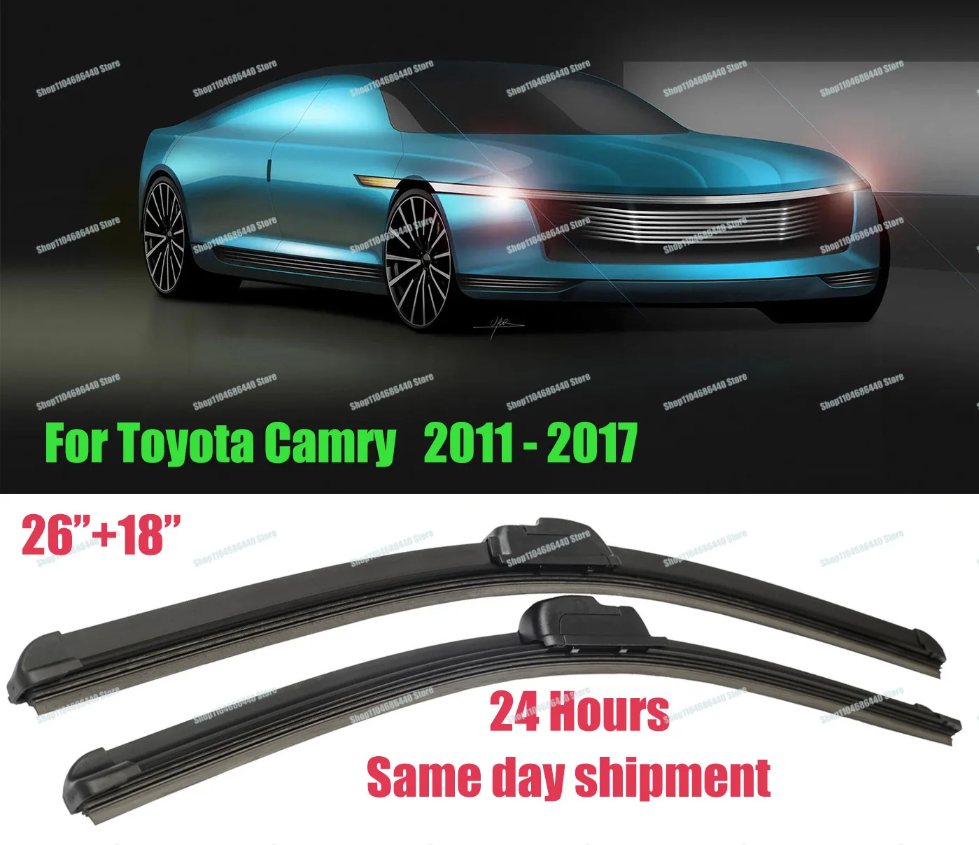 Передние щетки стеклоочистителя для Toyota Camry 50 XV50 2011-2017 2015 2014 2013 Aurion Daihatsu Altis, щетка для лобового стекла
