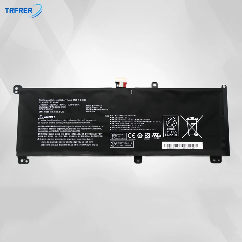 SQU-1609 Аккумулятор для ноутбука ThundeRobot SQU-1611 1710 1714 Dino X6 15G870-xa70 Dino-X5Ta