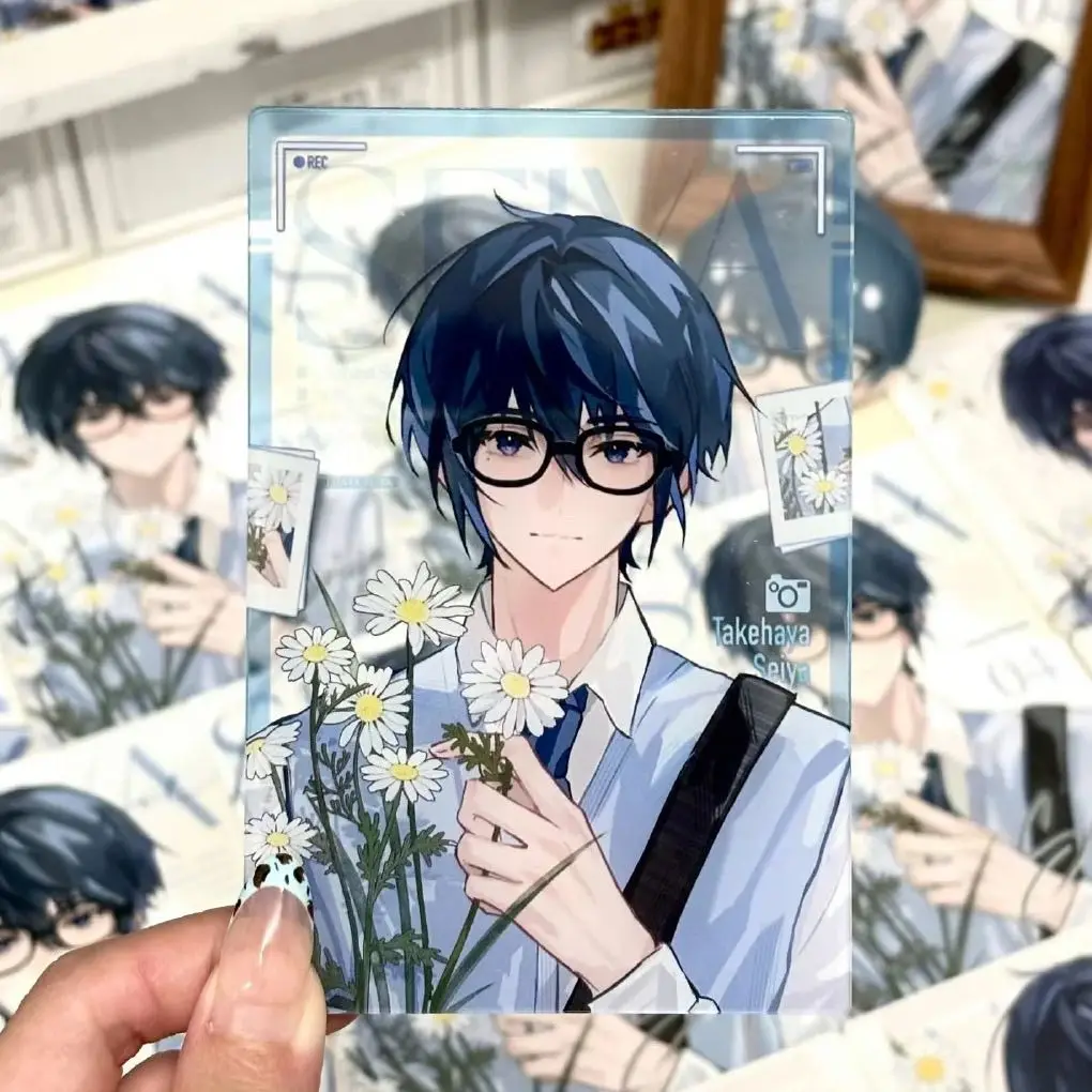 Takehaya Seiya акриловая карта Tsurune прозрачные карты группа фотокарточная коллекция реквизит для съемки настольный дисплей милые аксессуары