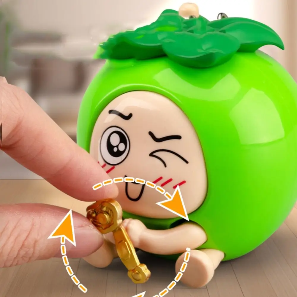 Фото С брелком хурма Ruyi модель игрушки анти-потерянные поделки своими руками нарисованные партии фруктовые подвески благословение пластик фруктовая игрушка автомобильный брелок №2