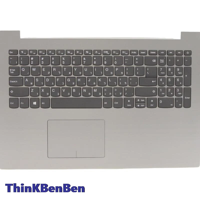 Клавиатура HB Иврит (IL Израиль), PG верхний корпус, Упор для рук, чехол для Lenovo ideapad 320 15 IAP ABR AST ISK IKB 5CB0N86269