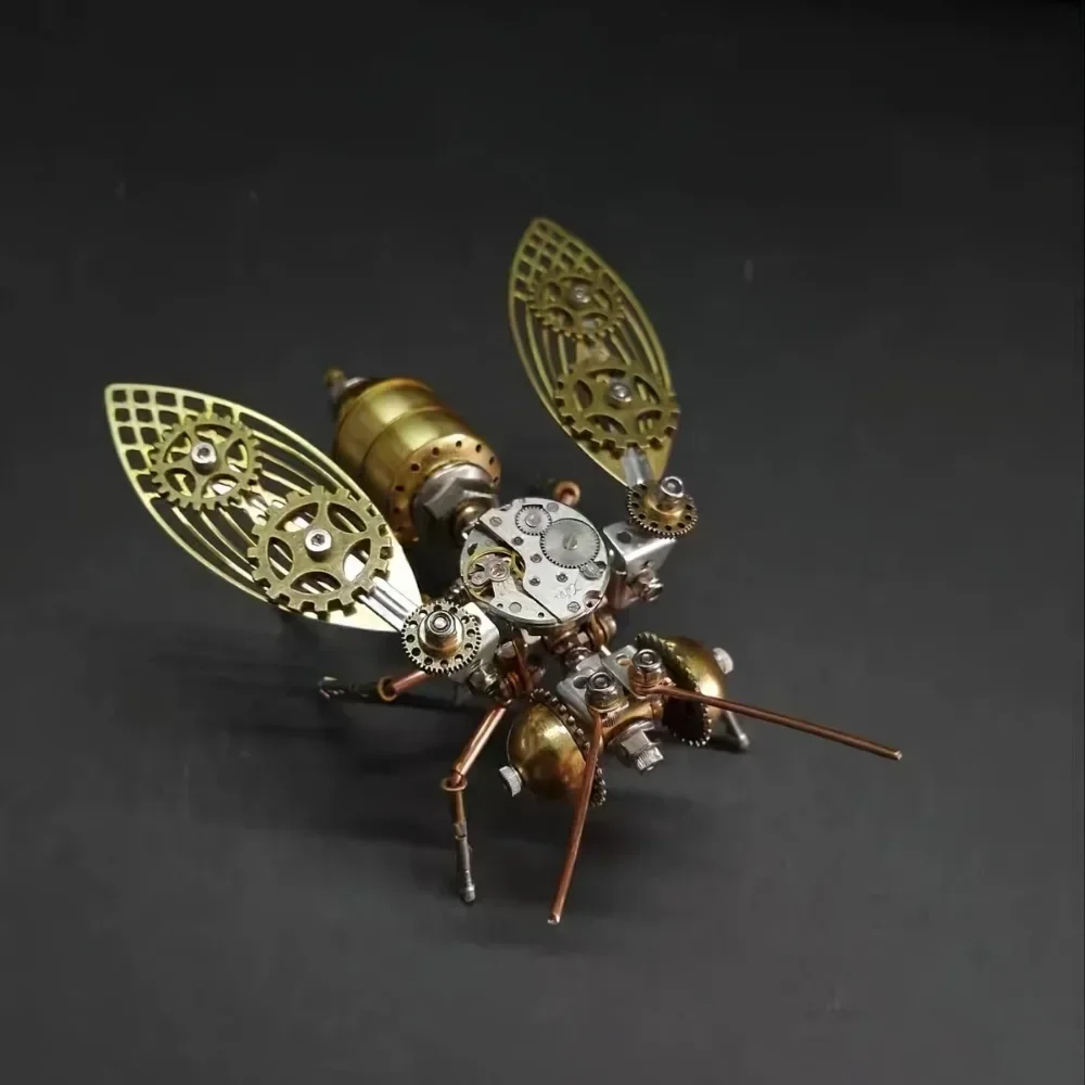Металлическая головоломка-паук в стиле стимпанк Bee 3D для взрослых и подростков, набор для рукоделия «сделай сам», Золотая механическая модель насекомых, уникальная идея подарка