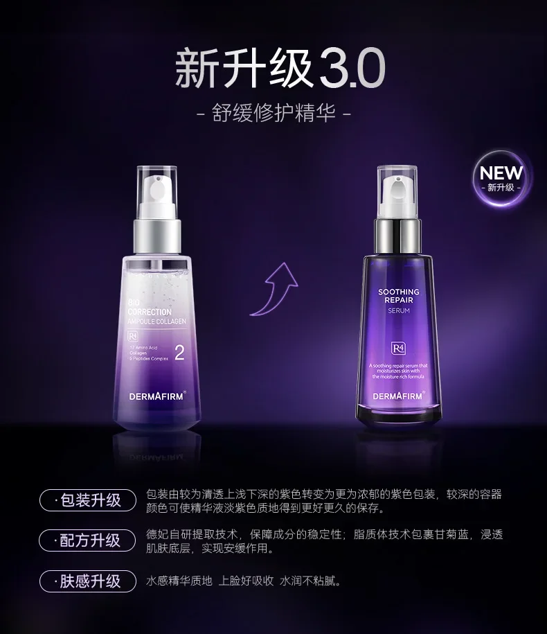 Корейская Сыворотка для ухода за кожей лица DERMAFIRM Perilla, Высококачественная концентрированная сыворотка, Увлажняющая восстанавливающая ампула с гиалуроновой кислотой
