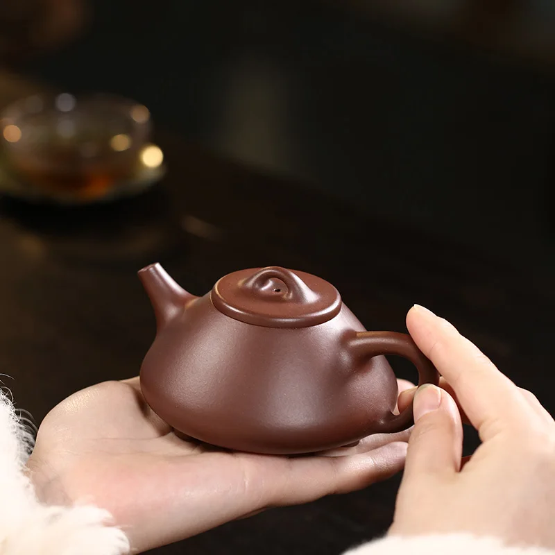 [Печь Цзинчжоу] И Цзыша Pot No Прозрачный камень с 4-дюймовой канавкой Цзян Сянюй, ручная работа (art.: 3920cc3f8239a) - 3920cc3f8239a