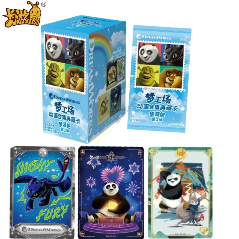 KAYOU натуральная карта DreamWorks, пакет для сна, золотистая, серебряная карта SE, кунг-фу, панда, кино, ТВ, коллекция аниме, карты, игрушки, подарки