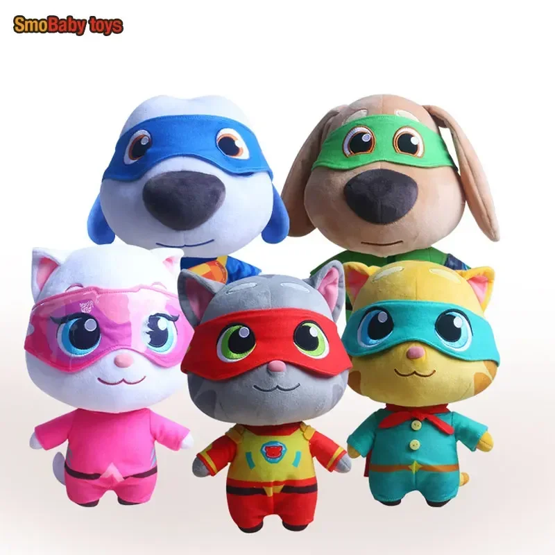 28 см Kawaii Can't Talk Version Talking Tom And Friends Hero Series Talking Tom Angela Hank Ginger Ben Плюшевые куклы Детские игрушки