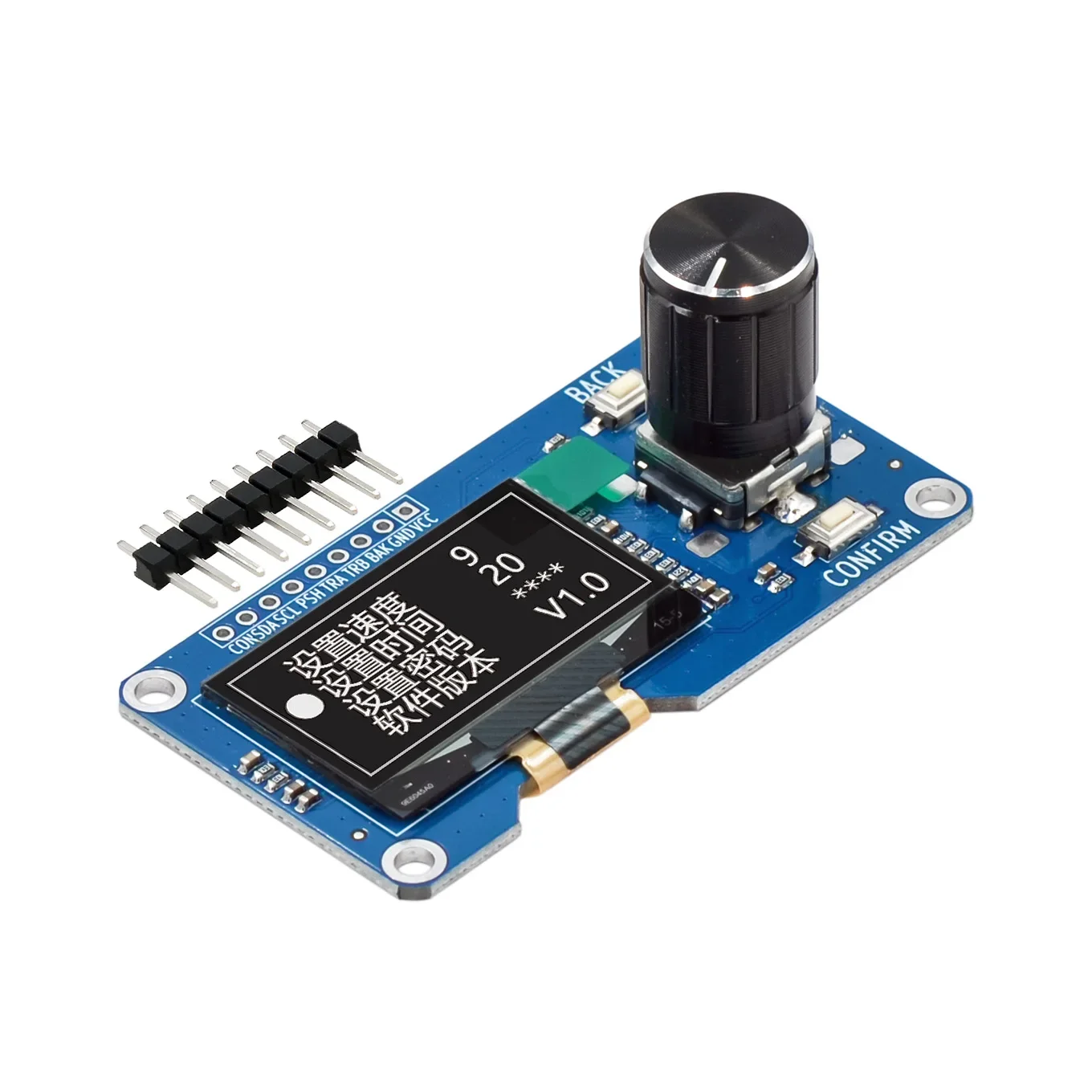 smdled 1,3-дюймовый 0,96-дюймовый OLED-экран в сочетании с интерфейсом IIC модуля поворотного энкодера EC11