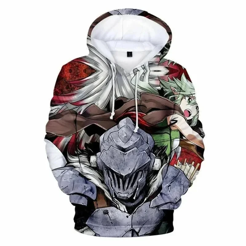 Фото Толстовка Goblin Slayer Priestess с аниме, Мужская толстовка, уличный пуловер в стиле Харадзюку, осенняя толстовка, повседневная универсальная спортивная одежда, пальто №1