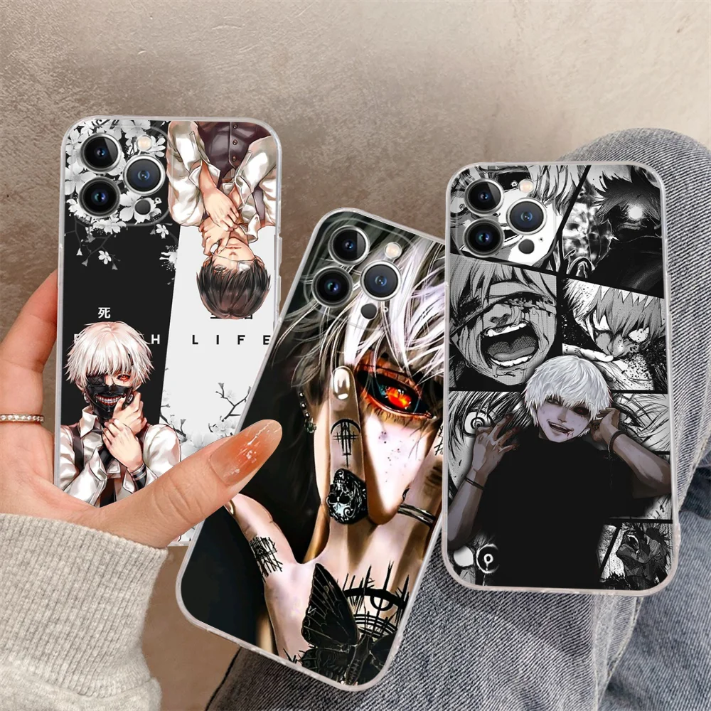 Чехол для телефона Tokyo Ghoul Kaneki Ken, силиконовый мягкий чехол для Iphone 16, 15, 14, 13, 12, 11 Pro Mini XS MAX Plus X Cover