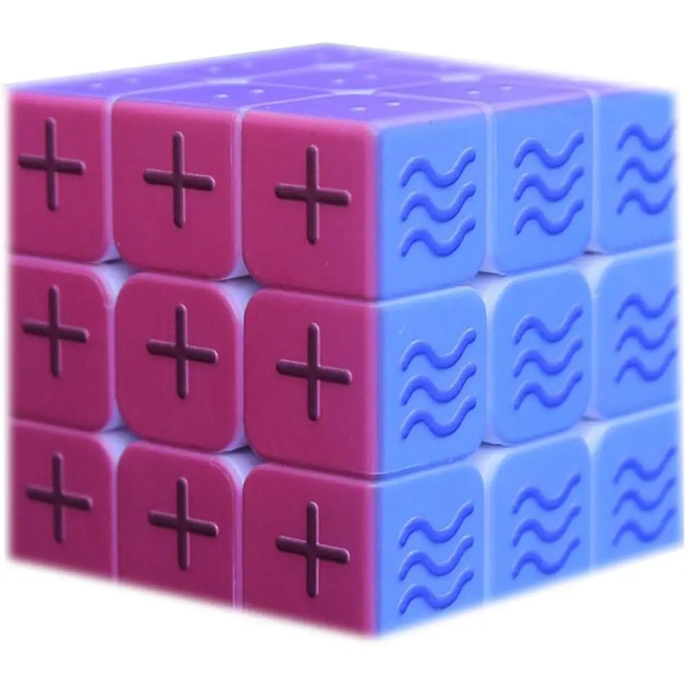 3x3x3 3D слепая скорость куб головоломка рельефный эффект отпечатков пальцев игры волшебный куб головоломка геометрическая фигура образовательный IQ предмет