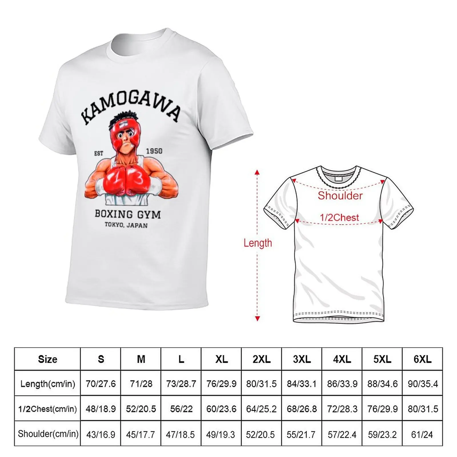 KBG Hajime No Ippo Kaus, KAMORGAMA Boxing Gym, футболка TOKYO JAPAN, мужские хлопковые мягкие футболки (art.: 3920d1b5b3c85) - 3920d1b5b3c85