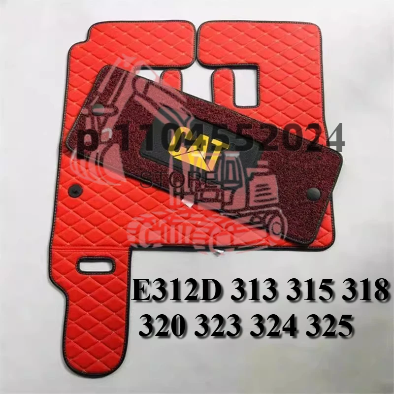 Напольный коврик для экскаватора Cate312D 313 315 318 320 323 324 325, детали экскаватора, резиновая кабина