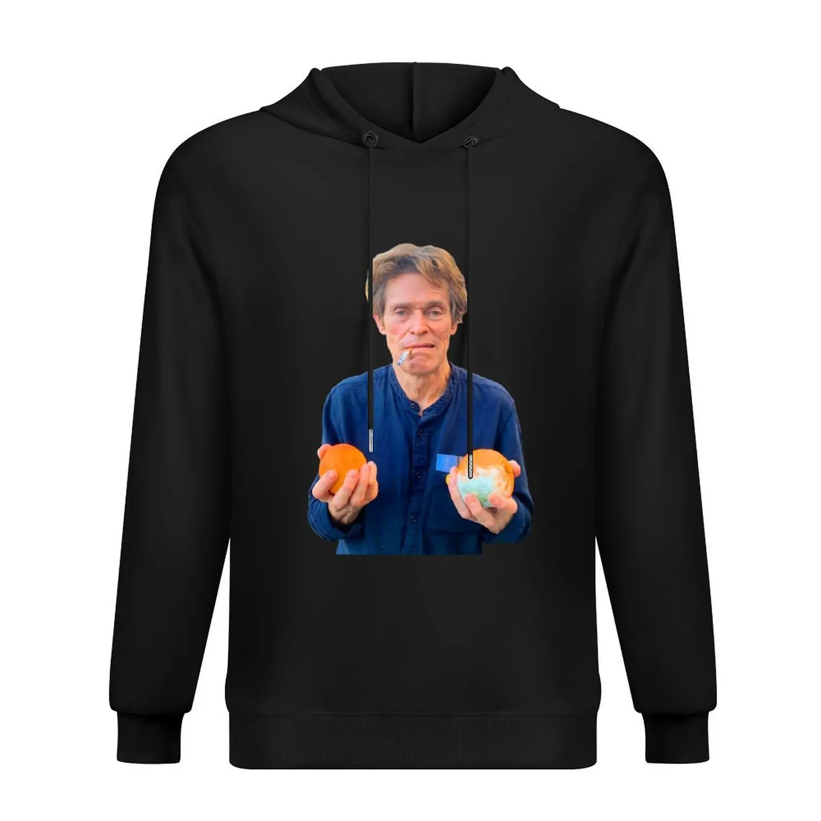 Толстовка с капюшоном Willem Dafoe Holding Orange, осенние новинки, мужская одежда, осенняя одежда, новые толстовки и свитшоты