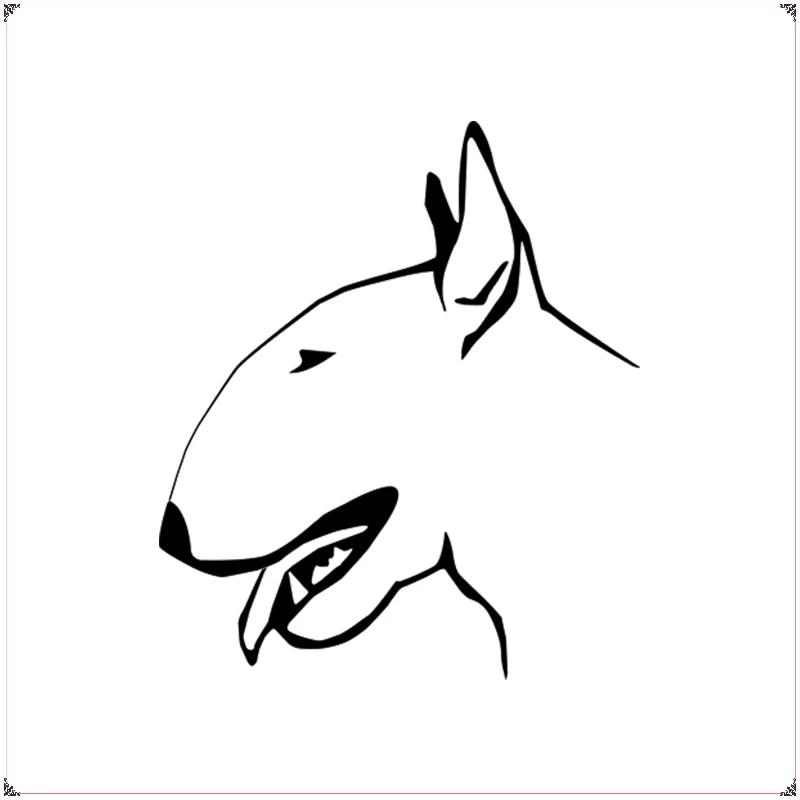 Наклейки 15*17,4 см внешние аксессуары I Love My Bull Terrier Автомобильная наклейка смешные наклейки стильные съемные наклейки
