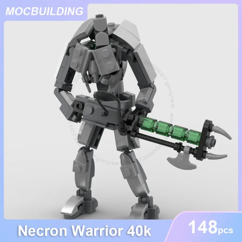 Necron Warrior 40k модель MOC строительные блоки DIY Сборные блоки обучающая творческая коллекция дисплей пространство игрушки подарки 148 шт.