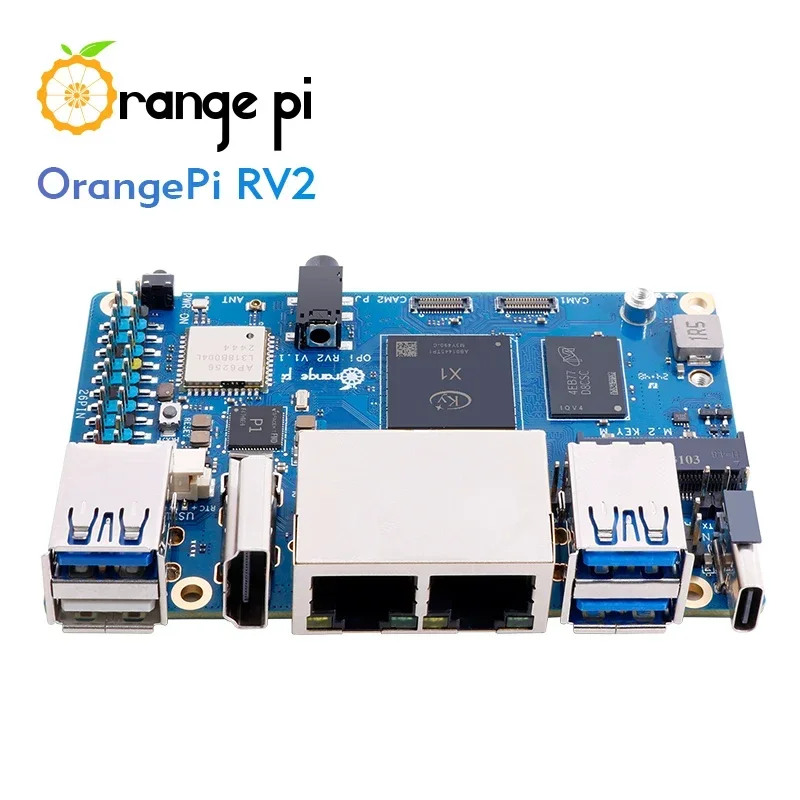 Фото Orange Pi RV2 4 ГБ ОЗУ Одноплатный DDR4 8-ядерный процессор RISC-V 2TOPS AI WiFi BT5.0 M2 PCIE SSD BLE Мини-ПК Поддержка Ubuntu OS №2