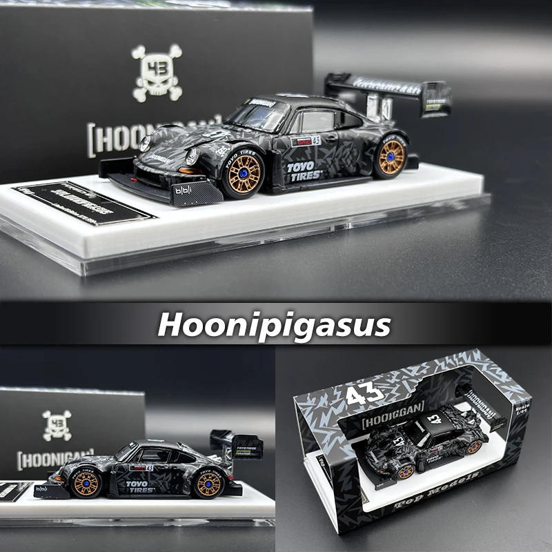 Верхняя модель, 1:64 964 912 RSR Hoonipigasus 43 Коллекционная модель автомобиля, миниатюрные игрушки