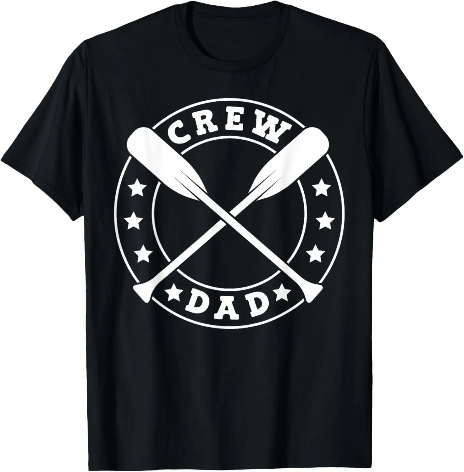 Забавная гребная футболка Crew Dad Row Row Rowing