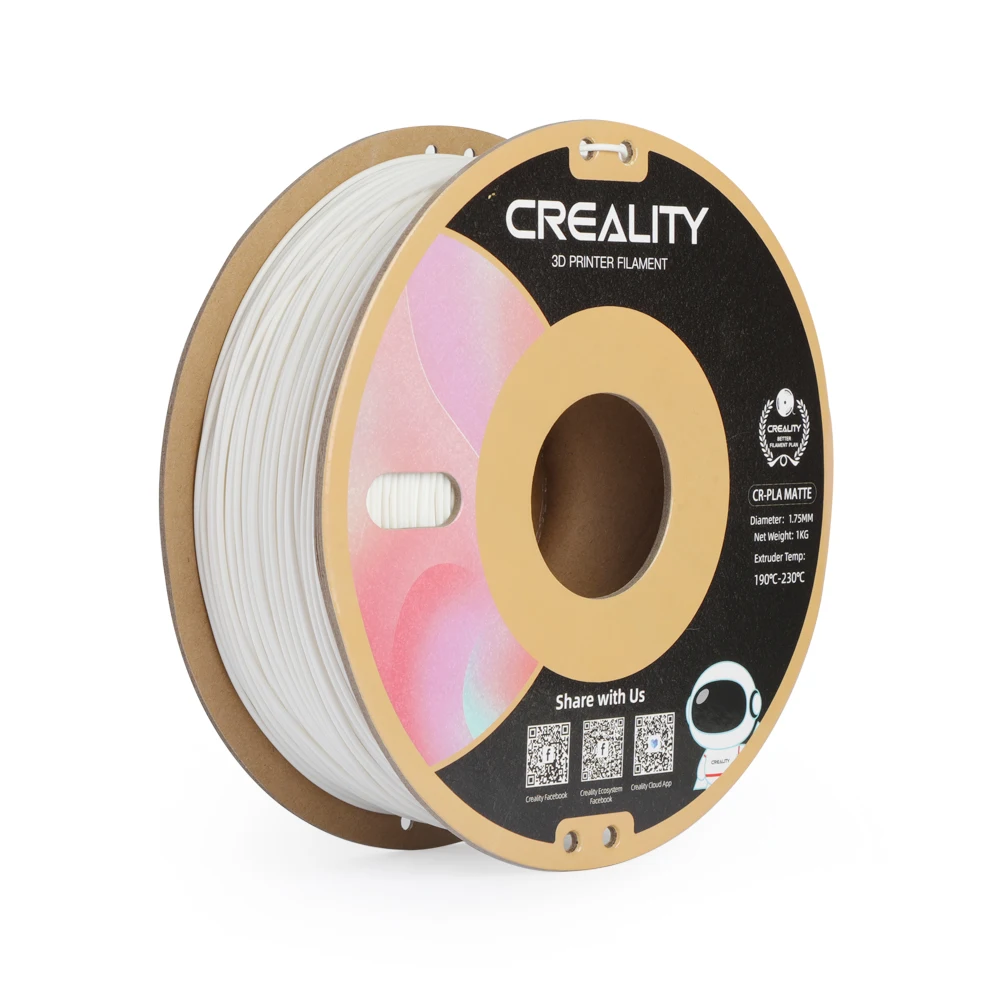 Оригинальная электронная сигарета CREALITY 3D, матовая поверхность 1 кг, 1,75 мм, легкое удаление, Экологически чистая картонная катушка, широкая совместимость