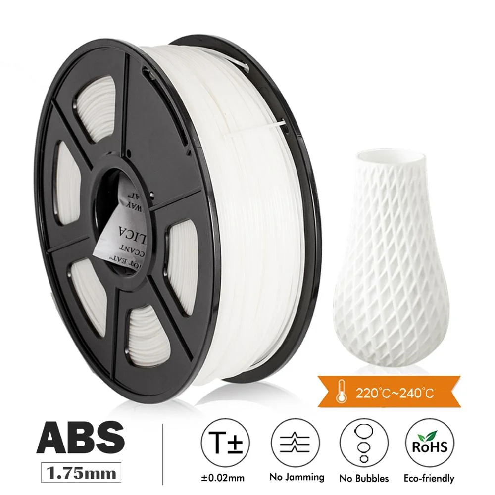 SUNLU ABS 1 кг 3D нить 1,75 мм 100% без пузырьков для FDM DIY Подарочный материал Быстрая доставка материалы abs материал