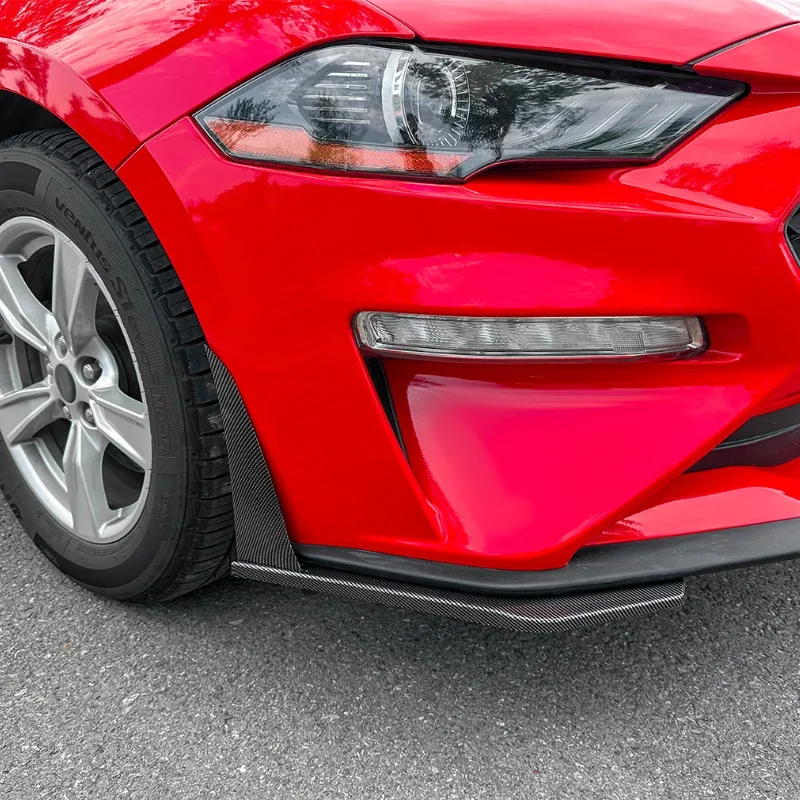 Фото Уголок переднего бампера для Ford Mustang MK 6,5 2018 2019 2020 2021 2022 2023, боковой диффузор, сплиттер, спойлер, автозапчасти, аксессуары №3