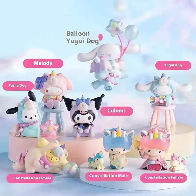 Фото Подлинные персонажи Sanrio Fantasy Paradise Series слепая коробка My Melody Kuromi настольное украшение детская игрушка подарок на день рождения №2