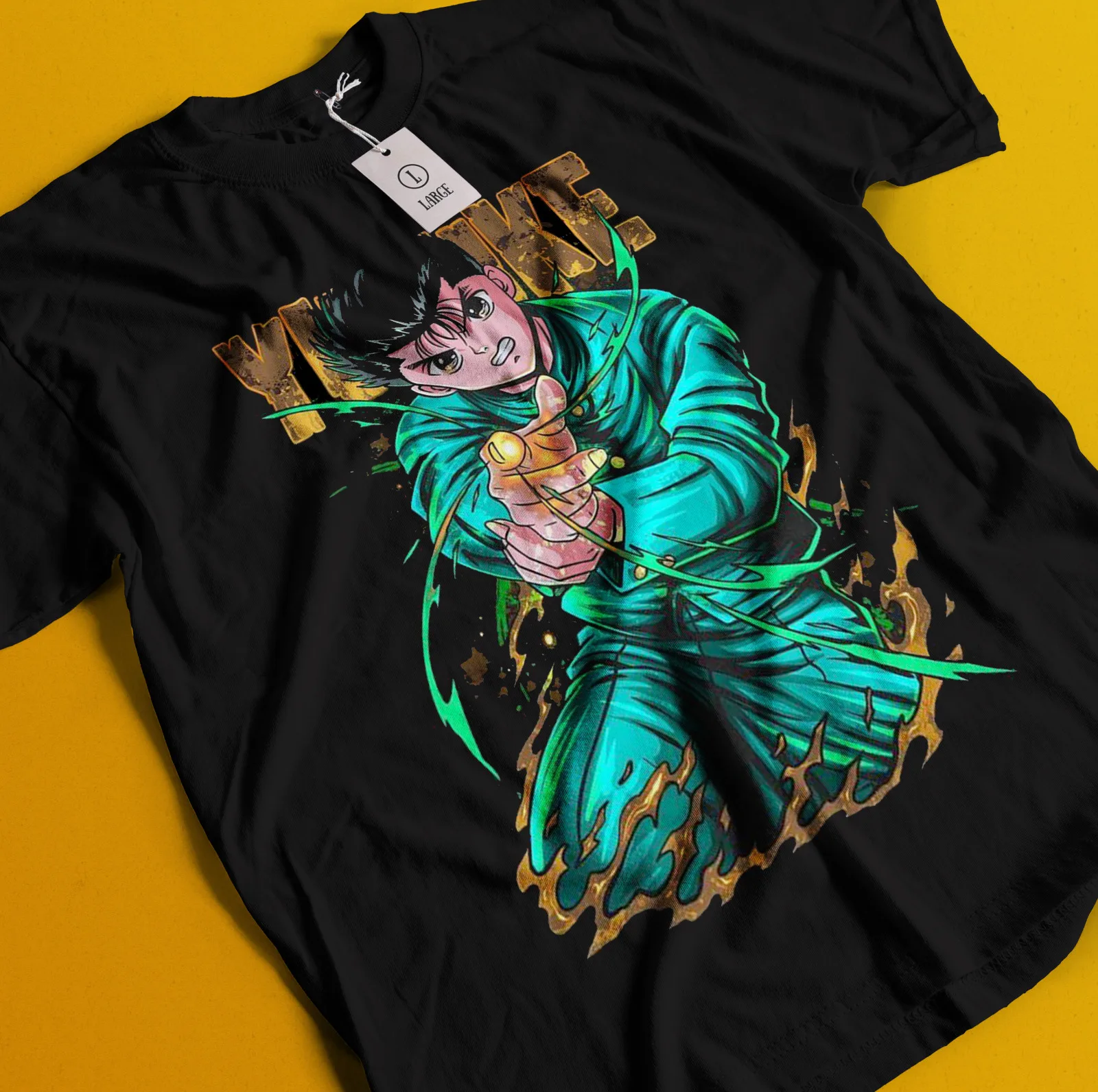 Yu Yu Hakusho Футболка Yusuke Urameshi Футболка Kuwabara Kurama Hiel Рубашка Аниме