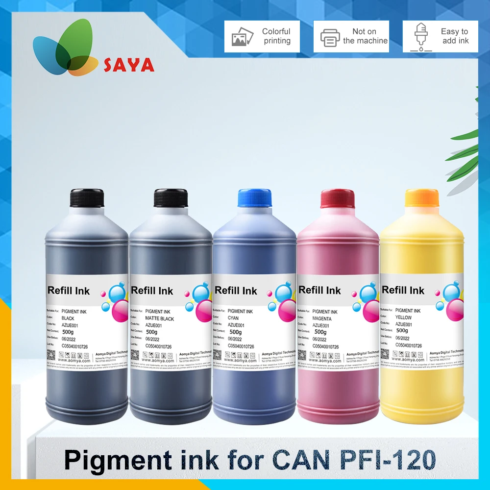 Пигментные чернила для принтера Canon TM200 TM205 TM300 TM305 500 120 200 205 5 цветов