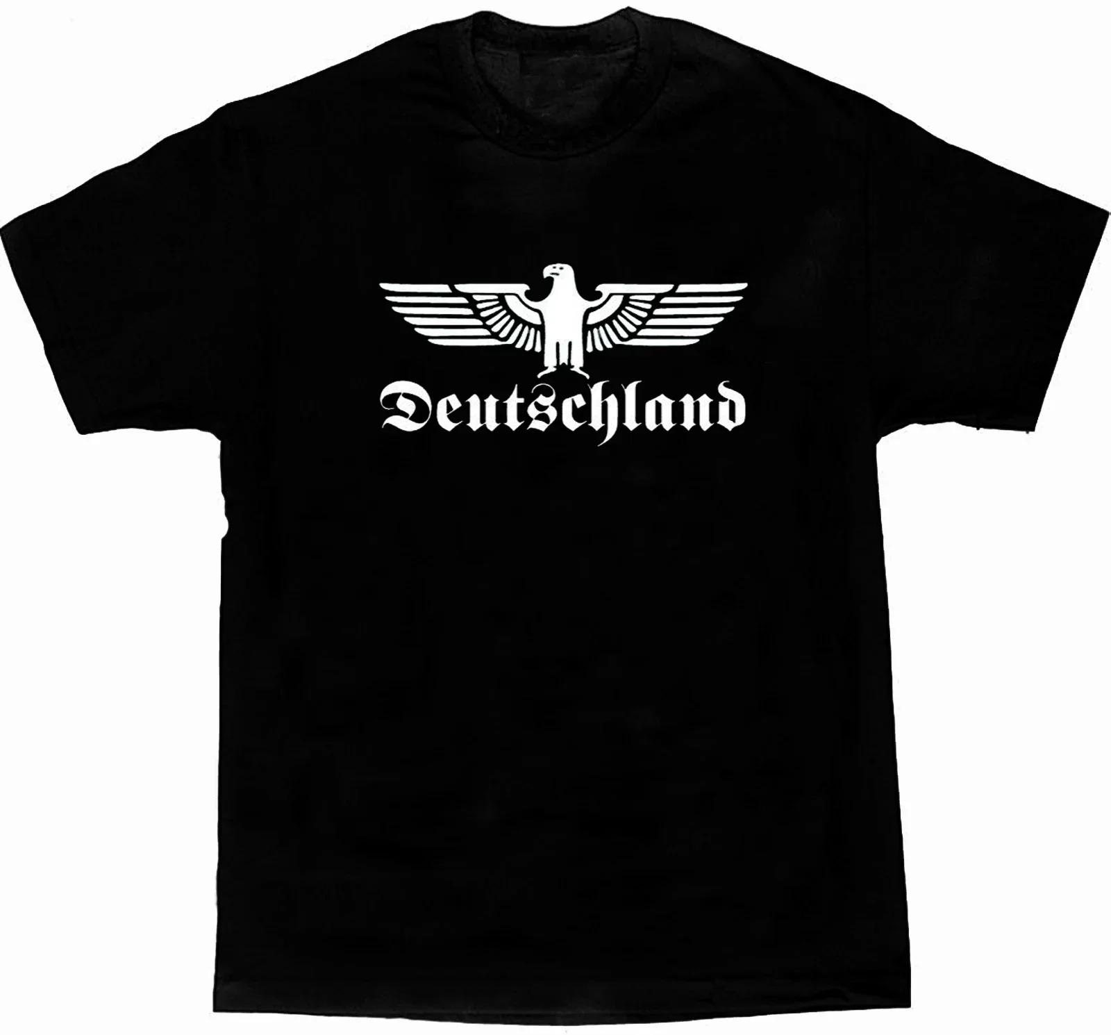 Футболка Reichsadler Deutschland. Летняя хлопковая футболка унисекс с короткими рукавами и круглым вырезом S-3XL