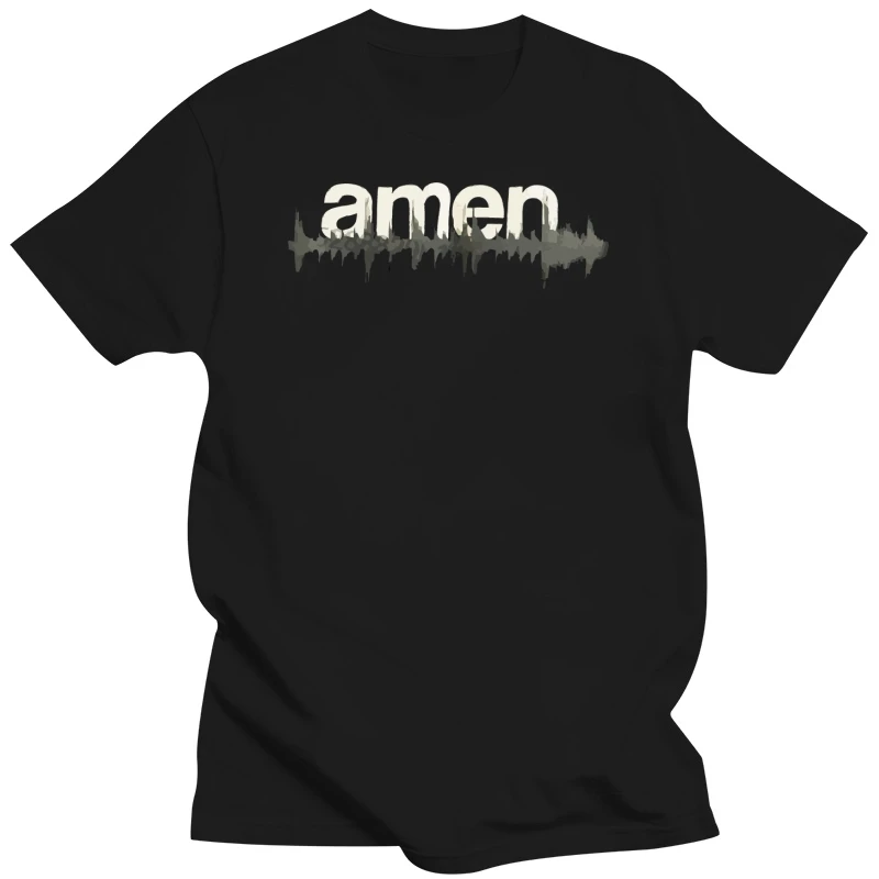 DJ Футболка-Amen WAV файл 808 барабан и бас n Синт музыкальный продюсер Dubstep tr 100% хлопок футболки Топы Оптовая Продажа Футболка
