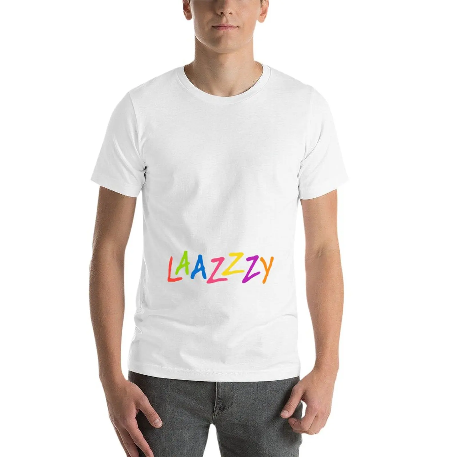 Фото Футболка Woosung Lazy, мужская футболка из простого хлопка, футболка из 100% хлопка №4