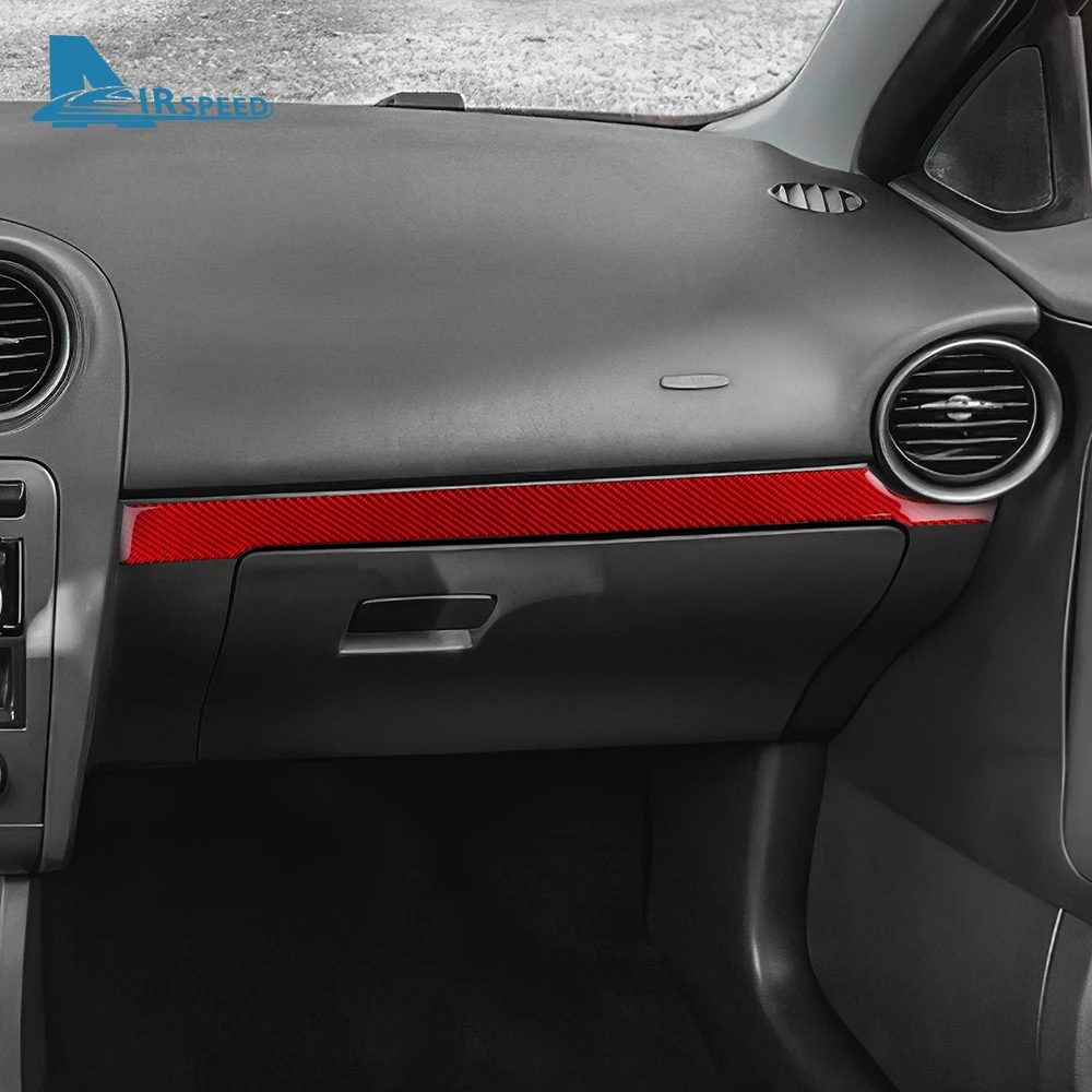 Фото Настоящая мягкая наклейка из углеродного волокна для Seat Ibiza 2003, 2004, 2005, 2006, 2007, 2008, LHD RHD, автомобильная пассажирская полоса второго пилота, отделка интерьера №2