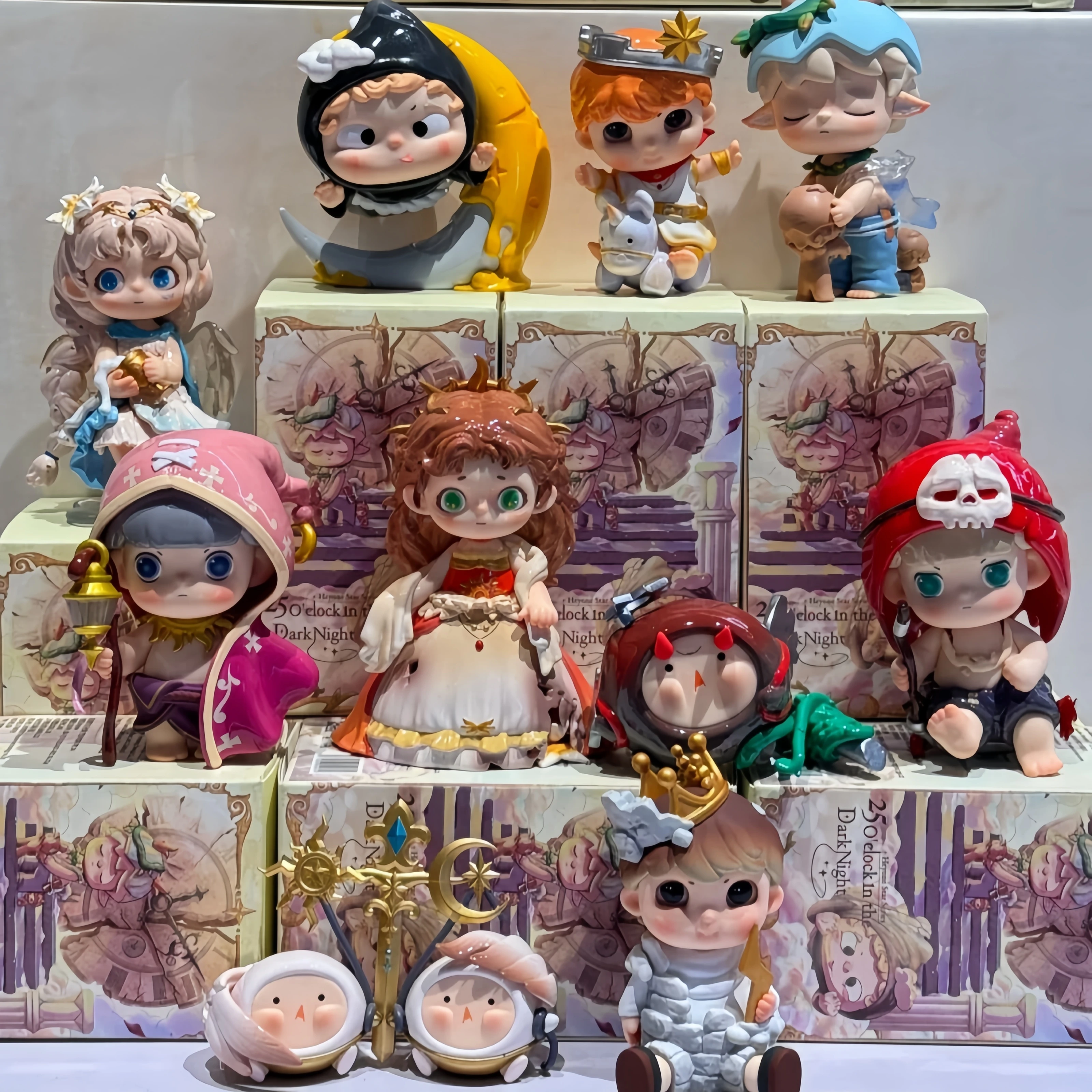 Новая кукла Heyone Blind Box Star 25 O'Clock In The Dark Night, серия Kawaii, модная фигурка, загадочная коробка, орнамент, подарок для детей, игрушки