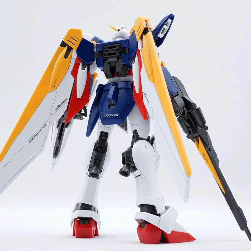 Фото Bandai оригинальный MG 1/100 pb limit WING GUNDAM модель комплект аниме экшн-истребитель в сборе модель игрушка в подарок для детей №5