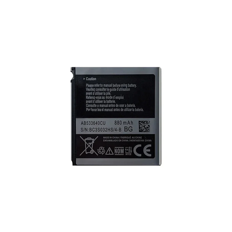 Фото АБ 533640 CC AB 533640 Аккумулятор CU/CK/CE для Samsung S6888 S3710 S3600C GT-S3600i S3930C S3601C S5520 S569 880 мАч с трек-кодом №2