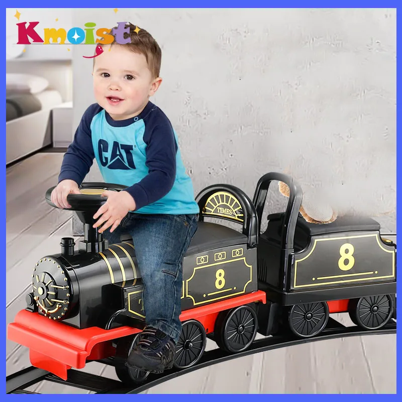 Электрический поезд, детская игрушка для верховой езды Ailway, Классическая модель, может переносить поезд, рельсовый автомобиль, детская прогулочная коляска