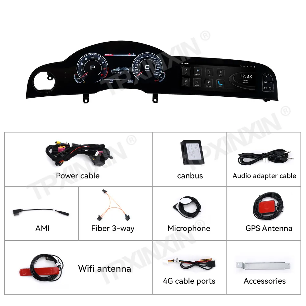 21 двойной экран для Audi A6 2006-2012 Автомобильный GPS Navi Приборная панель Цифровой кластер Радио Carplay 4G LTE Android Авто Мультимедийный плеер (art.: 3920d065538e4) - 3920d065538e4