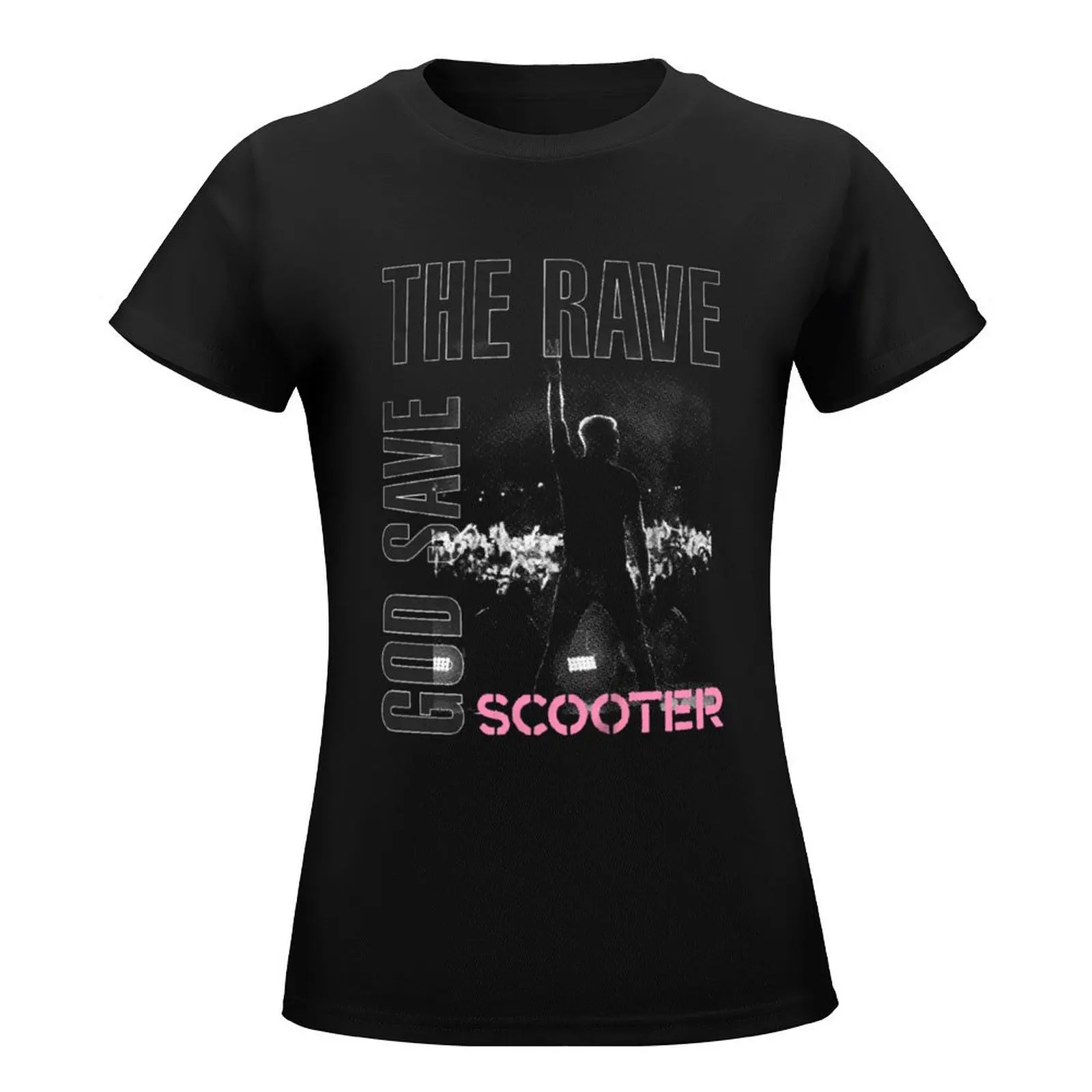 Фото The Rave and God Save _ gt_SCOOTER_lt _ футболки, летние топы с графическим принтом, футболки, платье для женщин №2