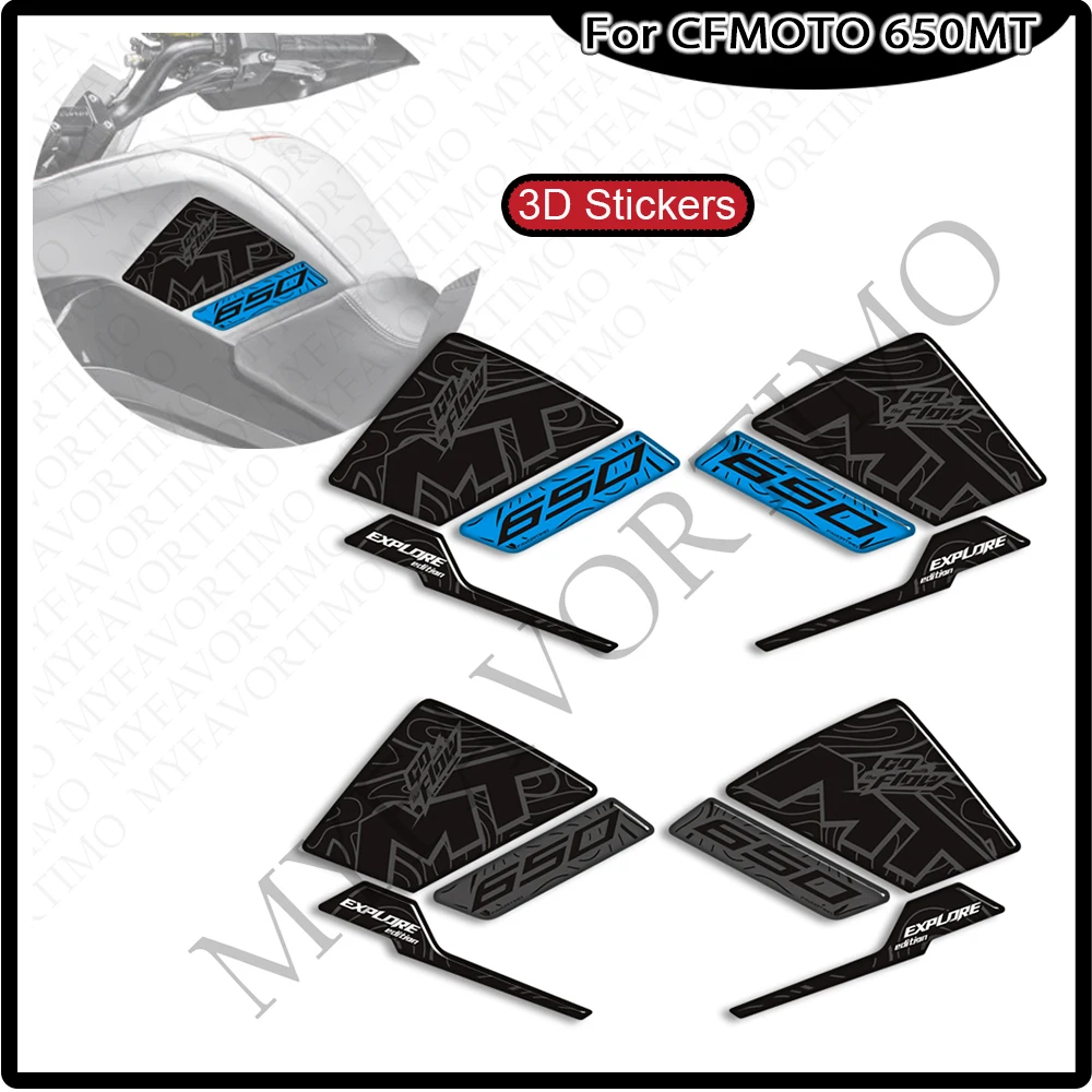 Для CFMOTO CF MOTO 650MT 650 MT Touring Bike Adventure ADV Tank Pad Боковые ручки Газ Паливо Мазут Коленная защита Наклейки Наклейки