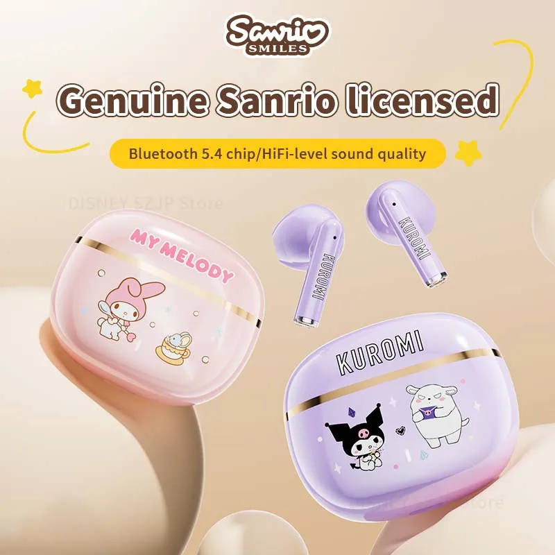 Фото TWS-наушники Sanrio BL65 Kuromi с поддержкой Bluetooth 5,4 и функцией шумоподавления №4