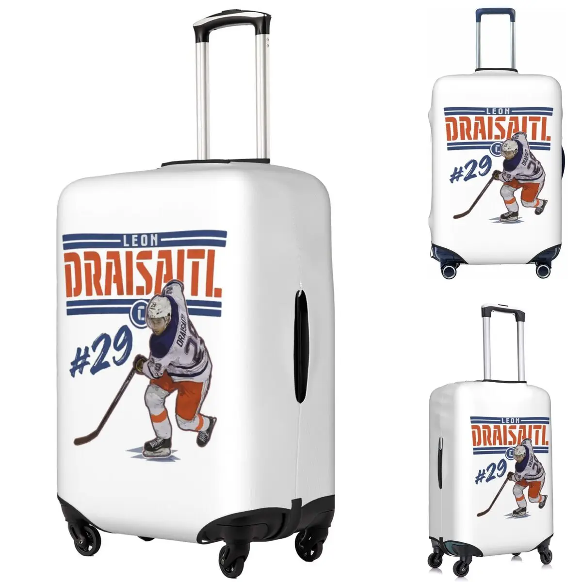 Чехол для чемодана Connor McDavid 97, для фанатов Edmonton Oilers, защитный чехол, эластичные дорожные защитные чехлы для багажа 18-32 дюймов Багаж и сумки