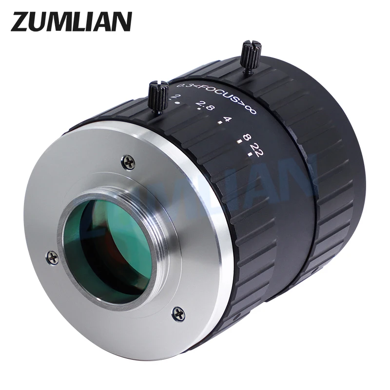 ZUMLIAN 35 мм объектив NIR-камера 700-1700 нм c-mount 1 дюйм cmos с низким уровнем искажений 5 Мп машинного зрения F1.4 объективы с большой апертурой (art.: 3920d075a0b33) - 3920d075a0b33