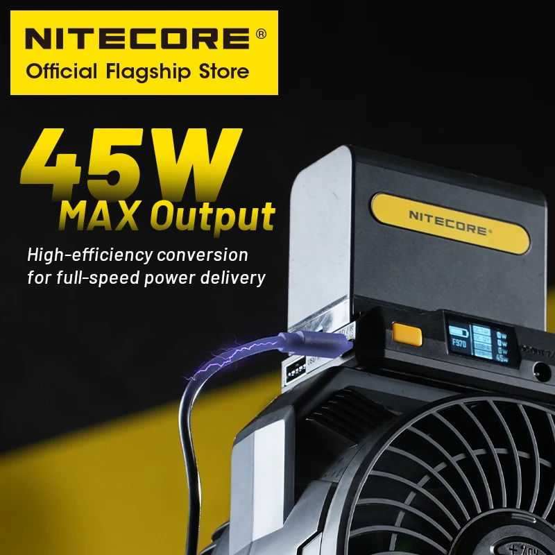 Фото NITECORE BAP10 NP-F Адаптер батареи, выход 45 Вт, входной дисплей 30 Вт для монитора камеры, видеопереключателя, телефона, планшета №2