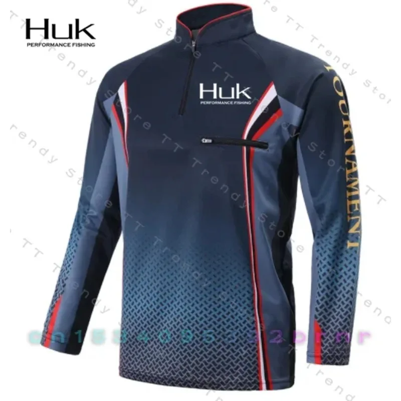 HUK Performance Одежда для рыбалки с длинным рукавом и защитой от ультрафиолета, дышащая одежда для рыбалки, летняя тонкая мужская одежда для рыбалки с защитой от комаров